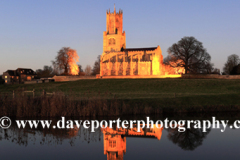Nightime view of St Marys Church, Fotheringhay