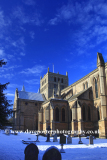 Winter snow over Southwell Minster