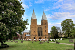 Southwell Minster in Spring, Southwell market town