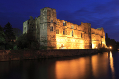 Dusk, the ruins of Newark Castle, Newark on Trent