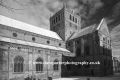 Winter snow over Southwell Minster