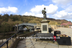 War memorial, river Severn, Ironbridge town