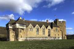 Stokesay Castle manor house, Craven Arms village