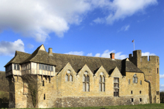 Stokesay Castle manor house, Craven Arms village