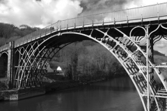 The bridge over the river Severn, Ironbridge town