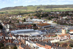 Rooftops of Ludlow from St Laurences church
