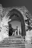 Archway in the Knave of Glastonbury Abbey