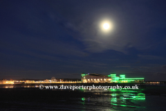 The Victorian pier at night, Weston Super Mare
