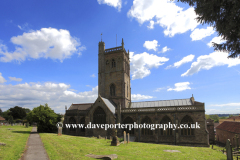 Summer, St Johns parish church, Axbridge village