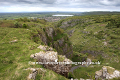 The Limestone cliffs of Cheddar Gorge