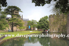 The moat at Bishops Palace, Wells City