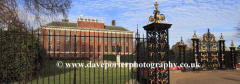 Ornate gates Kensington Palace, Kensington Gardens