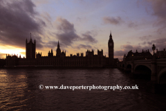 Sunset over The Houses of Parliament