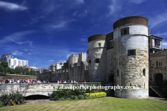 The walls and grounds of the Tower of London