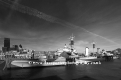 HMS Belfast a WW2 museum warship, Southwark
