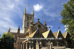 Summer view of Southwark Cathedral