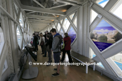 Tourists in the Tower Bridge Glass Floor walkway