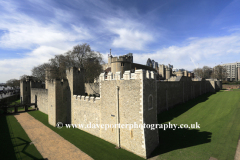 The walls and grounds of the Tower of London