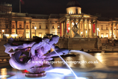 Fountain outside the National Gallery, Trafalgar Square