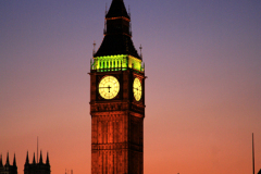 Sunset, Big Ben and the Houses of Parliament