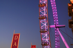 The London Eye, South Bank, river Thames