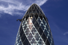 Swiss Bank Building, also known as the Gherkin