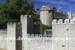 The walls and grounds of the Tower of London