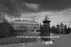 Ornate gates Kensington Palace, Kensington Gardens