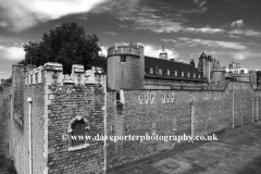 The walls and grounds of the Tower of London