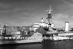 HMS Belfast a WW2 museum warship, Southwark