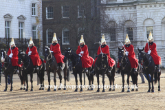 The Household Cavalry, at Horse guards parade