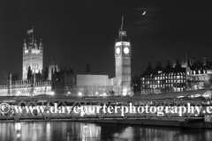 Dusk, Millenium Wheel, South Bank River Thames