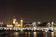 Millennium Eye Wheel, Houses of Parliament at night