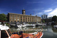 Boats in St. Katherine's dock, North Bank