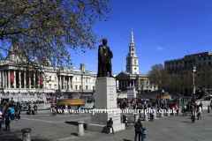 Tourist at Trafalgar Square