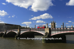 Summer, Lambeth Bridge, river Thames