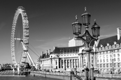 The London Eye, South Bank, river Thames