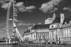 The London Eye, South Bank, river Thames
