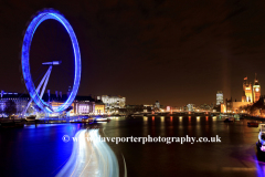 The Millennium Eye Wheel at night