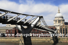The Millennium Bridge and St. Pauls Cathedral