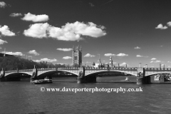 Summer, Lambeth Bridge, river Thames