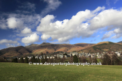 View over Keswick and Skiddaw fell