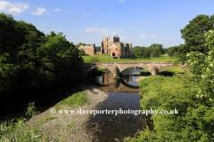 Summer, river Eamont and Brougham Castle