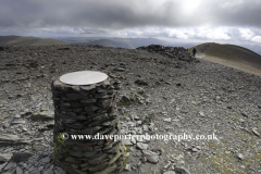OS Trig point at the summit of Skiddaw Fell