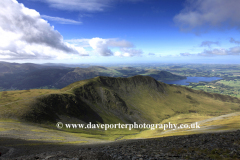 View over Long Side Fell and Ullock Pike Fell ridge