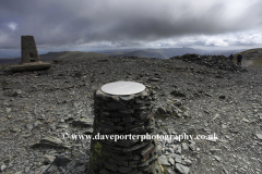 OS Trig point at the summit of Skiddaw Fell
