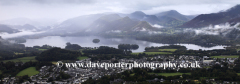 Misty morning over Keswick town
