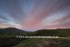 Sunset over the Threlkeld valley