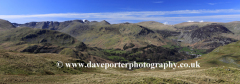 Helvellyn mountain Range and Patterdale valley