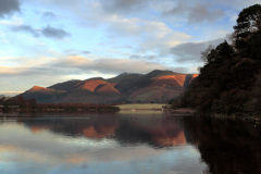 Sunrise to Skiddaw mountain, Derwentwater